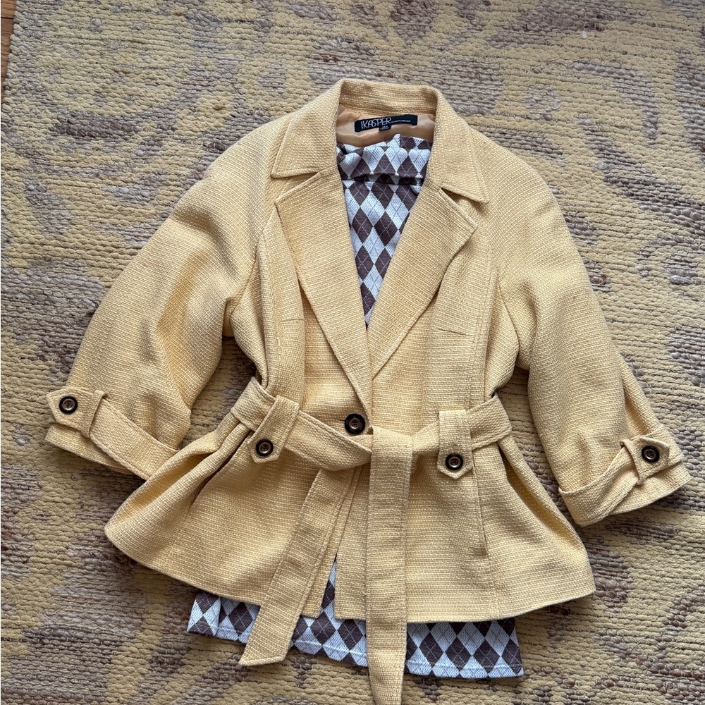 Kasper Yellow Women's Blazer